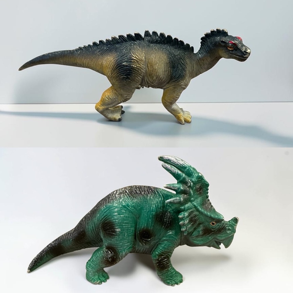 Vintage 2000 TM Dinosaur Figure Lot Styracosaurus Scelidosaurus 1072-P12 1072-F3